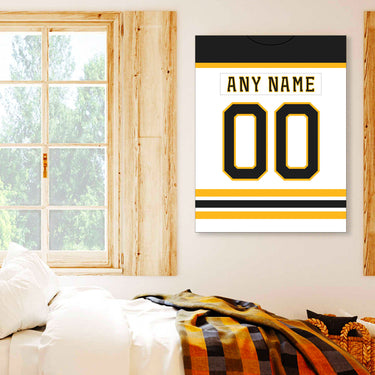 Boston Jersey Custom Canvas Print Wall Art for Boy Girl Men Women Hockey Personalized Canvas Art